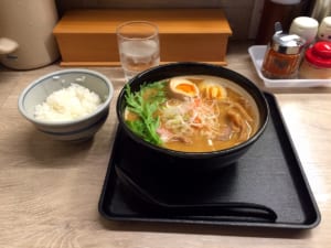 サービスでご飯付き。