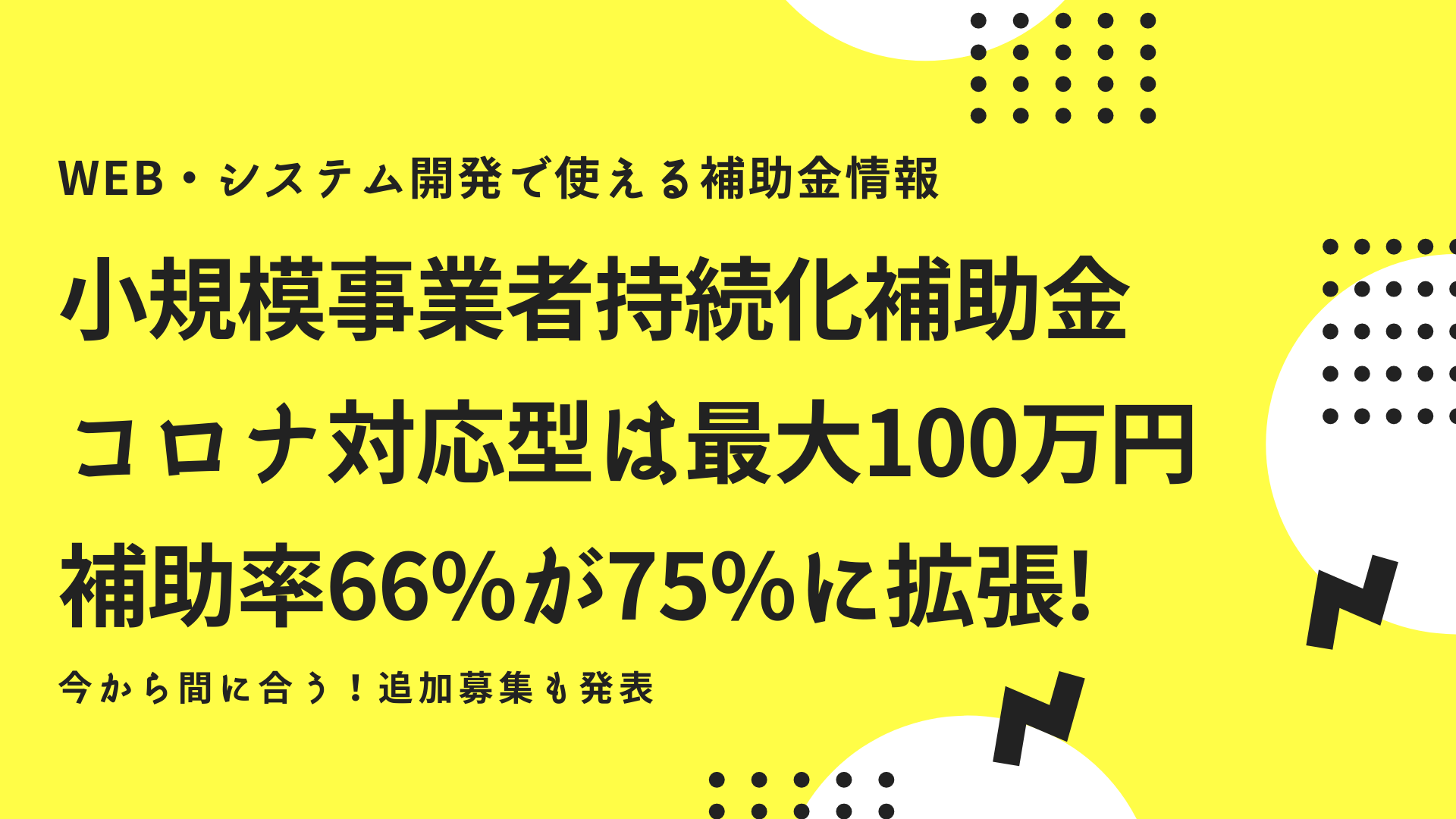 持続 補助 事業 者 小 規模 金 化 コロナ
