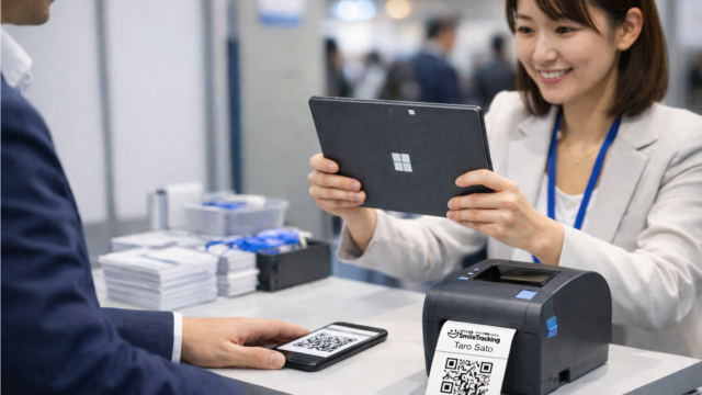 受付の行列をゼロに！「参加証自動印刷機能」で変わるイベント運営の