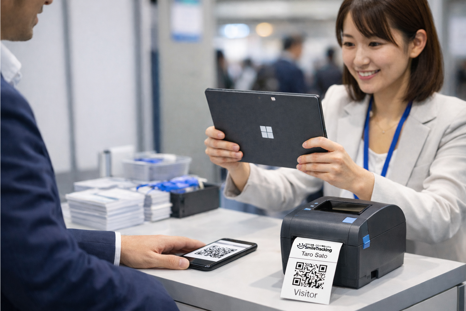 受付の行列をゼロに！「参加証自動印刷機能」で変わるイベント運営の